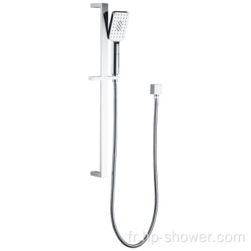 Accessoires de douche de salle de bain rail carré en laiton